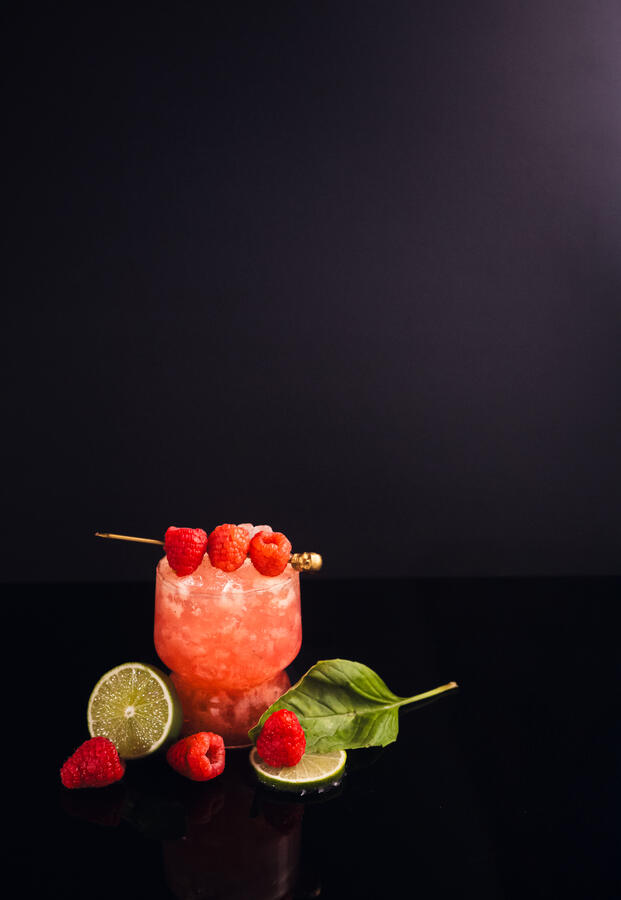 Raspberry Basil Smash